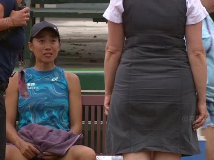 张帅遭遇离谱误判和对手恶心行为,被气哭退赛 #网球 #张帅