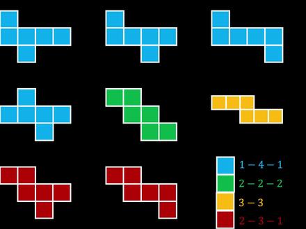 正方体的11种展开图及其折叠动画演示
