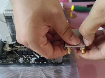 板载无线网卡安装,ax210,wifi小铁盒,华硕h610ma#电脑装机