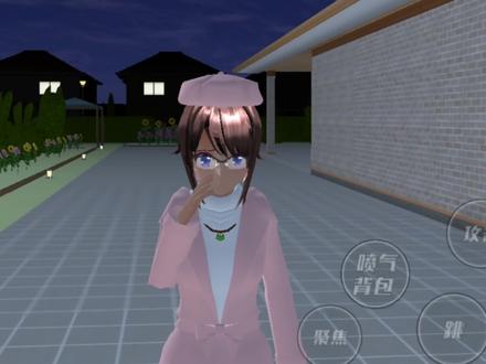 樱花校园模拟器:看到红衣女人敲门,感觉好害怕啊! #樱校 #樱校剧