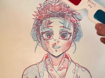 创意立体画|鬼灭之刃! #手工 #创意