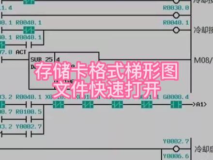 存储卡格式梯形图文件打开并保存#pmc #数控机床 #机械加工 #发那科 #宝哥数控技术