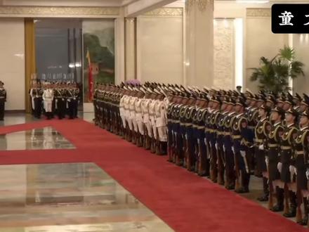 武契奇欢迎仪式,仪仗队就绪