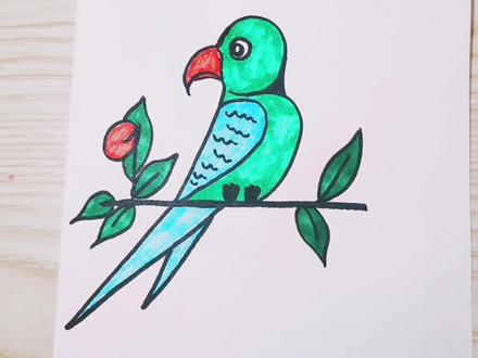 巧用数字123画一只站在树上的小鸟,很简单哦#一学就会的简笔画 #简笔画入门 #儿童简笔画教程 #简笔画 #小鸟简笔画 #用数字画画 #数字画动物 @DOU+小助手 #手绘 #上热门 #四月你好