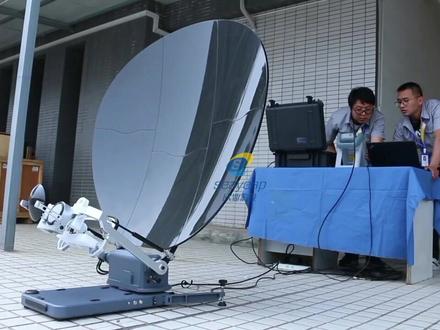 #便携式全自动卫星通信天线 体积小、重量轻、操作简单、展开与收藏快速 #便携 #卫星 #天线