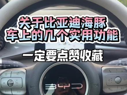 关于比亚迪海豚车上的几个实用功能,一定要点赞收藏 #比亚迪车主必看 #每天一个用车知识 #比亚迪 #比亚迪海豚 #开海豚的年轻人小慧