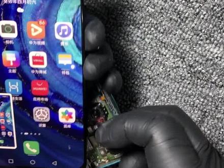 华为nova7或者荣耀30 更换无框屏幕总成教程 第二段#手机换屏 #爆屏维修 #手机维修 #手机维修换屏