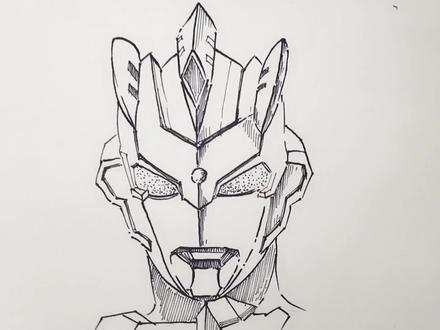 线描简笔画奥特曼泽塔#想画就画 #画画 #一起学画画 @抖音小助手