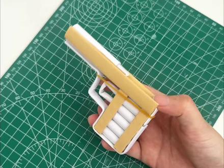 用纸张制作沙漠之鹰详细版 #折纸教程 #手工折纸 #模型制作 #纸模 #沙漠之鹰