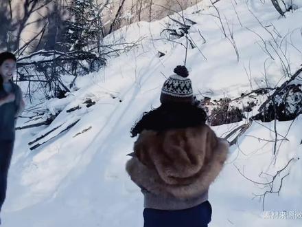 章若楠来长白山雪谷穿越啦#章若楠 #户外旅行这样拍才够酷 #长白山 #长白山旅游