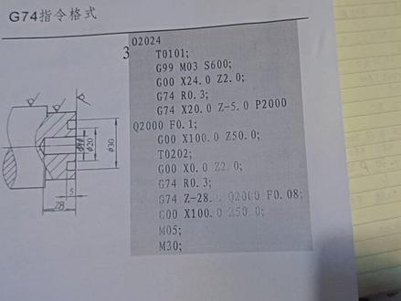 #数控车床 #数控车床编程教学
@G74指令