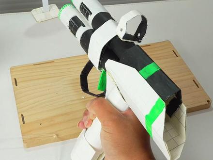 教你用纸做蜂医的激素枪~ #手工制作 #手工DIY #创意折纸