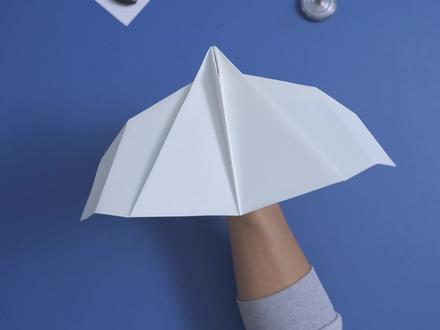 半仿真滑翔翼纸飞机!超级飞翼滑翔机#纸飞机 #童年的纸飞机 #手工折纸