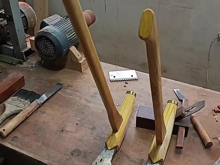 黄桑小锛喜欢的速度!#木工工具制作