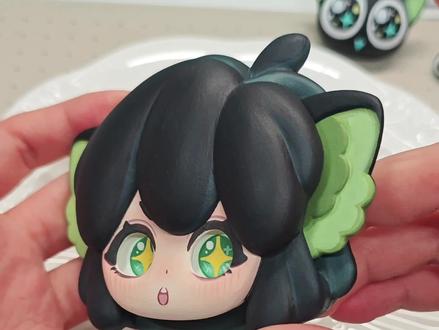 喵喵饼套餐✨#石塑粘土 #手工 #罗小黑 #教程