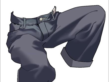 一分钟就能学会的长裤画法 #青年创作者成长计划 #厚涂 #板绘 #绘画 #板绘教程