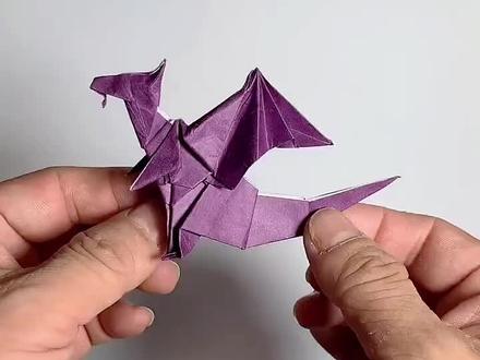 会喷火的小火龙#折纸教程 #手工折纸