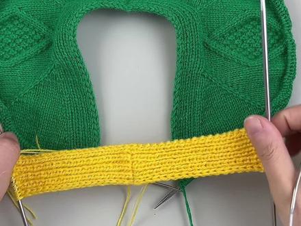 V领开衫教程2#手工编织零基础教学 #编织教程 #爱生活爱编织