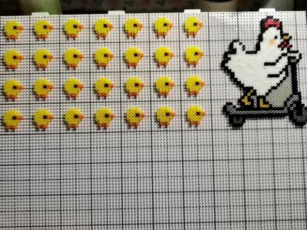 小鸡小鸡咯咯哒
#拼豆 #小鸡