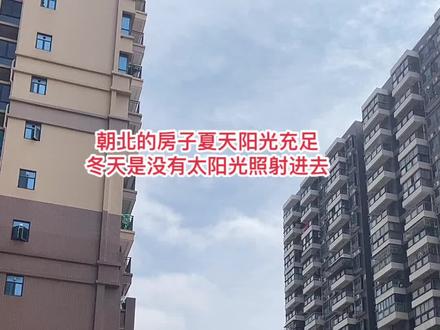 朝北的房子夏天阳光非常充足,冬天是没有阳光照射进去的#房子 #朝北 #冬天 #夏天