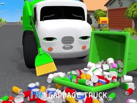 小车迷系列:garbage truck #英语儿歌 #英语儿歌启蒙 #英文儿歌磨耳朵 #英语启蒙动画 #英语动画启蒙 #英文儿歌磨耳朵 #垃圾车玩具