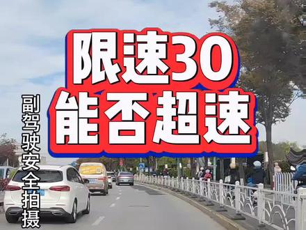 限速30能否超速#上海陪驾 #上海陪练 #上海伴爱汽车陪驾 #新手陪驾陪练 #本本族陪练