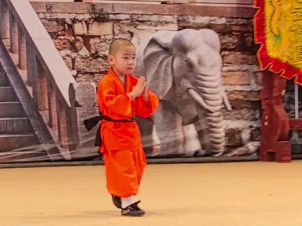 泉州南少林寺4岁和尚练武全纪录。