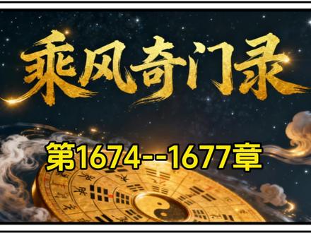 第1674--1677章#乘风奇门录 #李乘风 #风水小说 #传统文化 #小说推荐