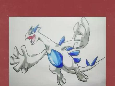 手绘神奇宝贝洛奇亚#画画#绘画#手绘#神奇宝贝#宝可梦#宠物小精灵