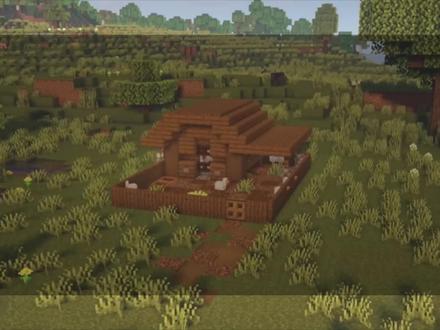 我的世界:超简单的鸡窝教程,还能自动收纳鸡蛋! #我的世界