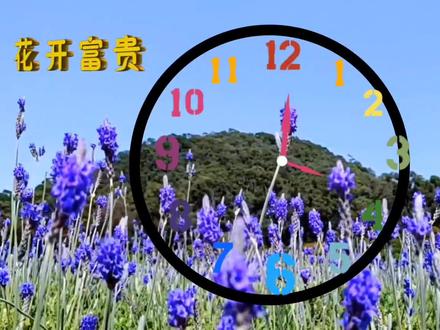 剪映制作,创意钟表转场唯美视频。花开富贵,情花朵朵开。 #剪映制作教程 #时钟转场