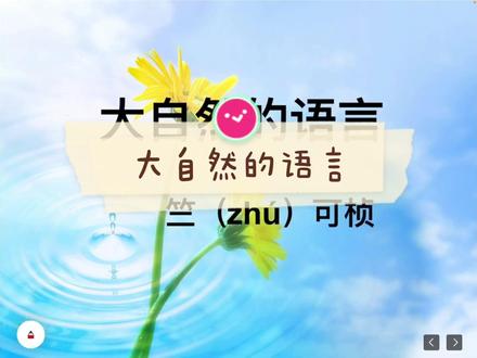 《大自然的语言》讲解 #学习