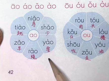 #一年级 #拼音 第10课ao ou iu的拼读,家长收藏孩子多跟读几遍就会了#yu老师 #知识创作人