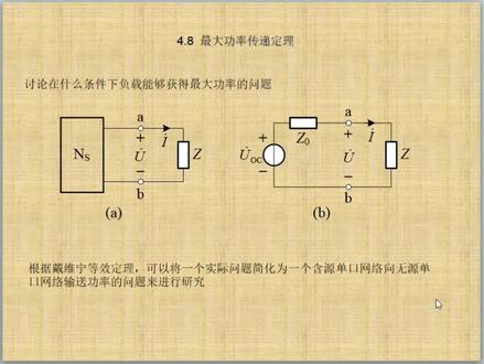 电路分析基础(60)阻抗网络最大功率传输定理 #学习 #电路