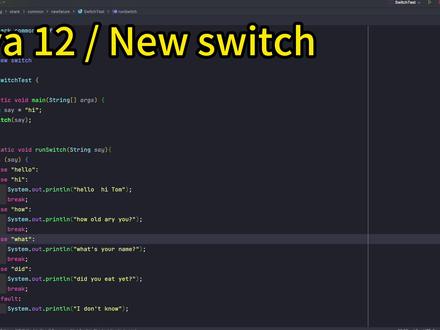 java新特性-java12如何改进switch语句 让你减少出错 #java12 #程序员Shark