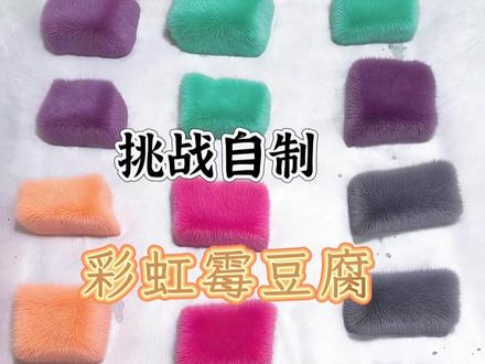挑战自制彩色霉豆腐!#霉豆腐 #彩色霉豆腐 #霉豆腐制作