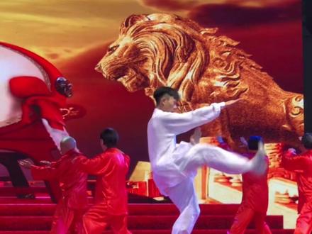 道县一中文艺晚会武术表演