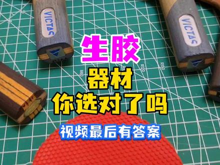 器材选择因人而异 #乒乓球拍搭配 #乒乓球拍 #生胶胶皮推荐