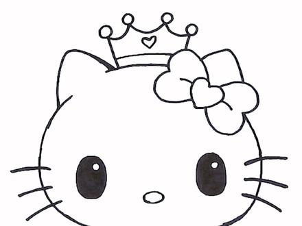 一起画画Hello Kitty 凯蒂猫 #哈喽凯利abc #简笔画 #画画过程 @DOU+小助手