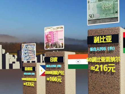 你知道单张价格最高的纸币是什么吗? #数据可视化 #世界之最 #钱