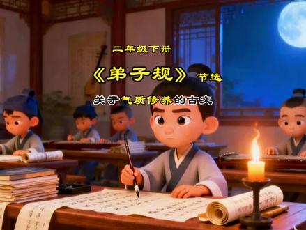 二年级下语文园地五#日积月累#弟子规 #课前预习课后复习 #创作者中心 #创作灵感