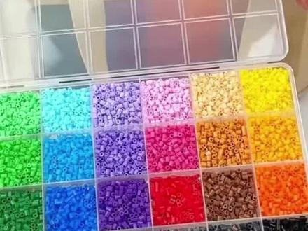 拼豆豆diy手工套装3d立体拼豆融合豆女男孩儿童益智6岁拼图玩具 #拼豆 #手工diy #益智玩具 #好物推荐🔥