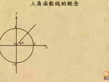 #三角函数线的概念