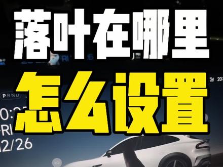 谁能教我,怎么设置车机中的落叶效果 是我还没升级吗?#小米汽车 #小米yu7 #我和我的小米汽车 #小米汽车OTA #每天一个用车知识