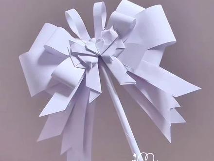 魔法棒敲头万事不用愁,很多宝要详细教程又给做了一个#手工diy #折纸 #无谓契约 #创意手工 #魔法棒