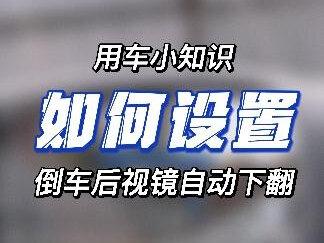 如何设置倒车后视镜自动下翻#沃尔沃 #沃尔沃xc60 #每天一个用车知识 #抖音汽车 #汽车人共创计划