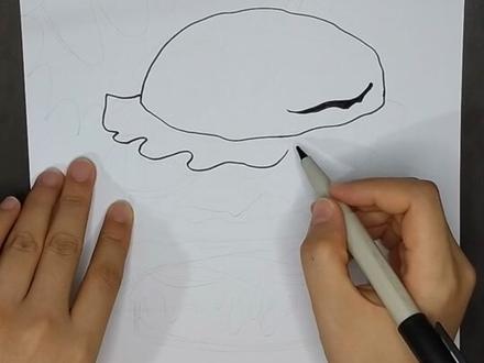 巨无霸汉堡来啦~#儿童画作品 #创意画儿童画 #马克笔手绘