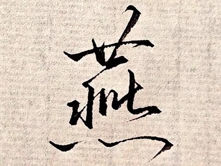 复杂字简单写,燕子四个版本写法#坚持练字100天 #行书常用字 #连笔字#每天坚持练字 #写字是一种乐趣