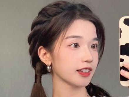 双马尾的3种编法!头包脸我学会啦!蓬松显脸小,总有一款适合你!快艾特你的姐妹帮你扎~#编发教程 #发型教程