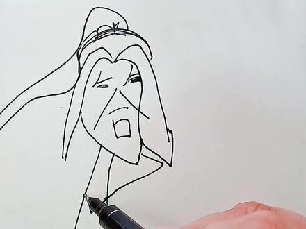 教你画唐三,让我看看唐三的粉丝有多少#唐三 #画画 #亲子简笔画 #原创 #简笔画